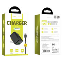 ชุดสายชาร์จ+หัวชาร์จ Type-C รุ่น CHARGER C70 3A 18W