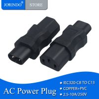 【lz】☃☃❒  Jorindo iec320 c8 macho para c13 fêmea adaptador de energia c13 para c8 ou c8 para c13 2pin macho para 3 furos plugue de conversão de energia fêmea