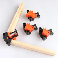 4pcs Wood Angle Clamps DIY Fixture Hand Tool 60/90/120 Degrees Woodworking Corner Clamp Clips Set Picture Frame Folder for Taper