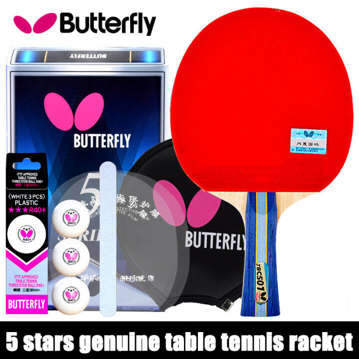 Butterfly ITTF Professional 4/5/6 Star Ping Pong Racket Carbon Table