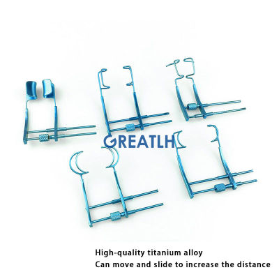 1Pcs Titanium Alloy Medical Ophthalmic Speculums Eye Speculums Straight/Curved Ophthalmic Instrument