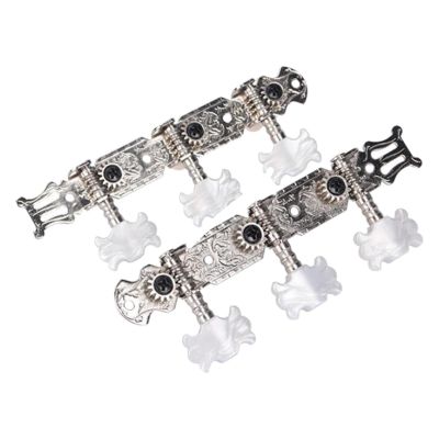 ：《》{“】= 2 Pieces Metal Acoustic Guitar String Tuning Pegs Electric Guitar Machine Heads Tuners Keys Parts  For Folk Guitar Accessories