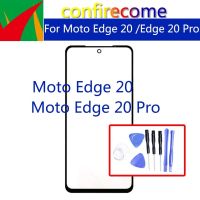 สำหรับ Motorola Moto Edge หน้าจอโทรศัพท์ข้างหน้าหน้าจอสัมผัส20 Xt2143สำหรับ Moto Edge 20 Pro เลนส์ Xt2153-1จอ Lcd ด้านนอก