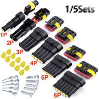 ☇✲ Car Cable Seal Kits 1P 2P 3P 4P 5P 6P Male and Female Plug Automotive Waterproof Connectors Electrical Wire