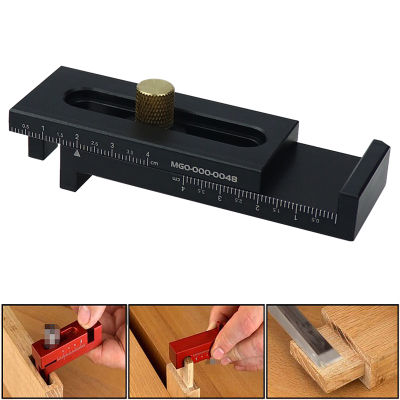 5-40mm Woodworking Mini Gap Gauge Aluminum Alloy Depth Measuring Sawtooth Ruler Marking Gauge Measuring Tools