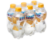 LỐC 6 CHAI NƯỚC KHOÁNG CÓ GA LEO VỊ CHANH MUỐI-350ML