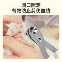 [Fast delivery] Cat Nail Scissors Small Blind Scissors Small Blind Cutting Round Holes Newbie Special Products Pet Dog Anti-Bleeding Line Anti-Scratch Artifact Pliers Second nail clipper No splitting no splitting