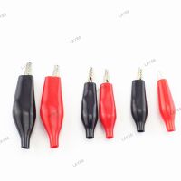 28mm 35mm 45mm Electrical Alligator Clip Test Lead Cable Metal Meter Clamp Probe Crocodile Moto Bike DIY YB8TH