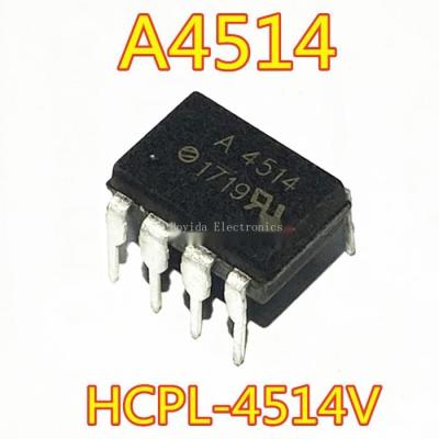 10Pcs ใหม่ Original HCPL-4514V A4514 HCPL-4514 A4514V DIP-8ปลั๊กตรง Optocoupler