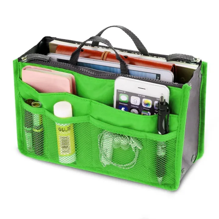 Dual Bag in Bag Organizer (Dark Green) Lazada PH