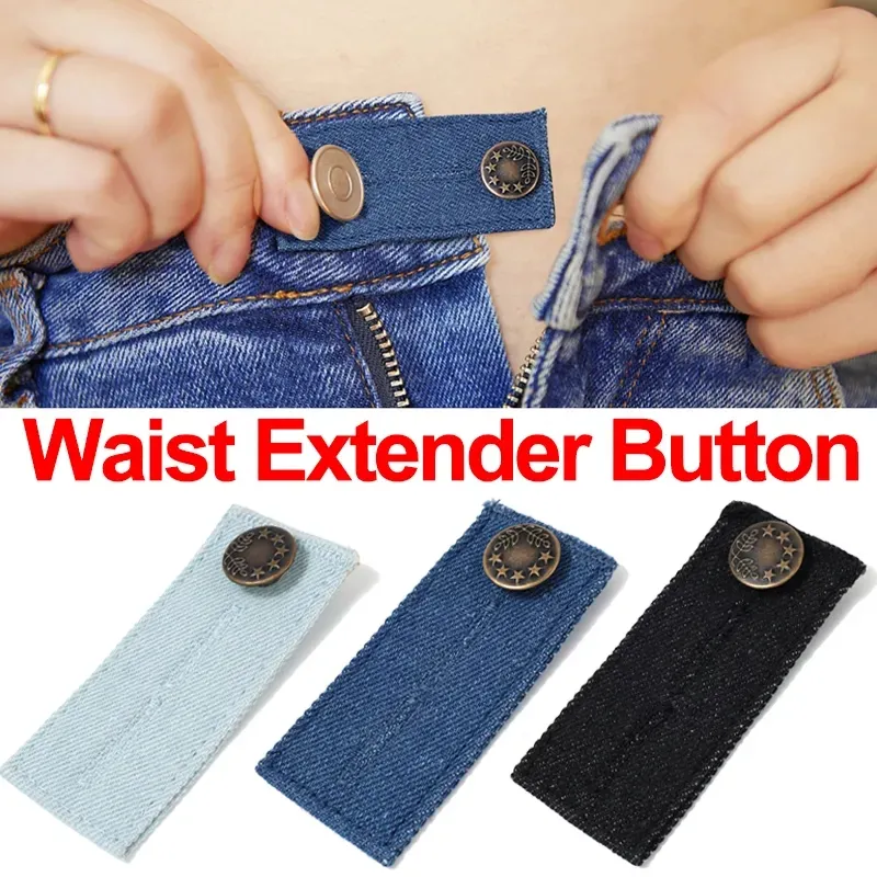 Unisex Jeans Trousers Waist Expander Waistband Extender Button