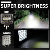 Led รถจักรยานยนต์ Light Bar หมอกโคมไฟไฟหน้าทำงาน18LED Spotlight สำหรับรถบรรทุก4X4 SUV A Mountain Bike 12V 24V 54W Universal