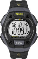 Timex Ironman Classic 30 Full-Size 38mm Watch Black/Gray/Lime Accent