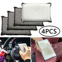 hot【DT】♞  4PCS Suede Sponge Interior Detailing Scrubbing Wax Microfiber to The Car