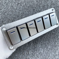 High quality durable metal 2-8 Rocker Switch Panel Boat Car Switch Panel 12 V ~ 24 V Overload Protection with LED Light