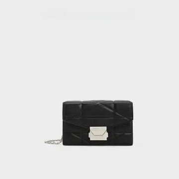 Charles Keith Chain Shoulder Bag Diamond Bag Black Up To 60% Off