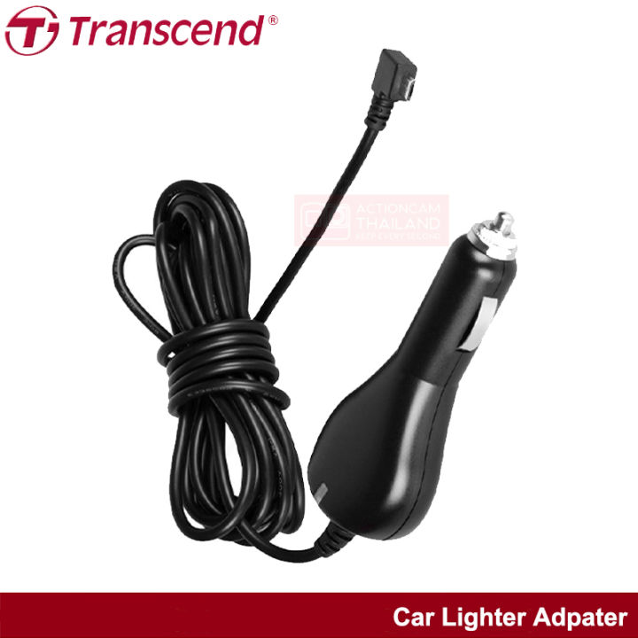 transcend-car-lighter-adpater-for-drivepro-micro-usb-ts-dpl2-สายชาร์จ-สายชาร์ตไฟ-สายชาร์ตไฟในรถ-กล้องหน้ารถ-กล้องติดรถยนต์-อุปกรณ์เสริมรถ-เทรนเซนต์-รับประกัน-1-ปี