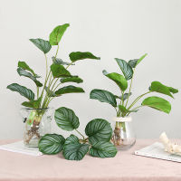 6912 Heads Artificial Plants Leaves Green Vivid Ficus Bouquet Room Decoration Arrangement For Party Home Ho Garden Decor