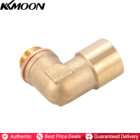 【MotorrTop】90 ° มุม Lambda O2 Oxygen Sensor Extender Spacer สำหรับ Decat ไฮโดรเจนทองเหลือง M18x1.5