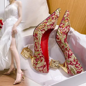 Spring transparent pointed stiletto high heel bridal wedding shoes white  wild shallow mouth rhinestone party dress women's shoes - AliExpress