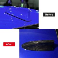 Car Antenna Base Decor Cover Radio Signal Aerials Cover for 2015-2019 Impreza Carbon Fiber Roof Cover