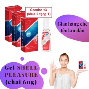 Combo x3Gel_bôi trơn_SHELL PLEASURE cao cấp tăng khoái cảm cho nữ