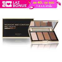 Browit Show Glow Highlighter Palette 4g.x4 Highlight And Contour โชว์โกลว์ไฮไลท์เตอร์พาเลท บราวอิท