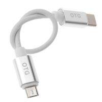 USB 3.1 Type C Male to Micro USB Male Sync OTG Charge Data Transfer Cable Cord Transmission Speed 480 Mbps Fast Charging