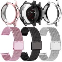 ∋ↂ Bracelet For Garmin Venu 2/2s Protective Case Garmin Vivoactive 4/4S Strap Milan Stainless Steel Watchband