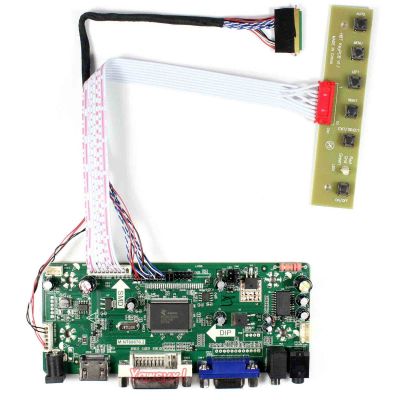 2021Yqwsyxl Control Board Monitor Kit for LP140WH4-TLA1 LP140WH4 HDMI+DVI+VGA LCD LED screen Controller Board Driver