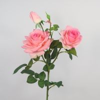 Roses artificielles de 74cm 3 têtes décoration de mariage pour la maison
