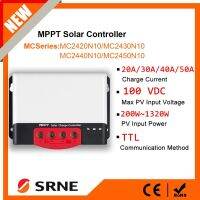 SRNE MPPT Solar Charge Controller 20A~50A Solar Regulator PV Max 1320W Input For 12V 24V Lithium Battery With BT-2 RM-6 Optional