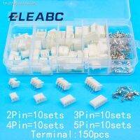 ◘✁✵ 40 sets Kit in box 2p 3p 4p 5pin Right angle 2.54mm Pitch Terminal / Housing / Pin Header Connector Adaptor XH Kits