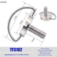 BAIKE สกรู1 4พร้อมห่วงรูปตัว D 2ชิ้นสำหรับขาตั้งกล้อง ขาเดียว อุปกรณ์เสริมแผ่นปลดเร็ว