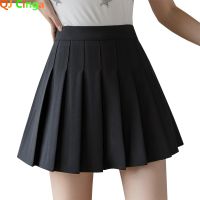 【CW】 Pleated Skirt for Women  39;s waisted and A line Skirts Teen XS