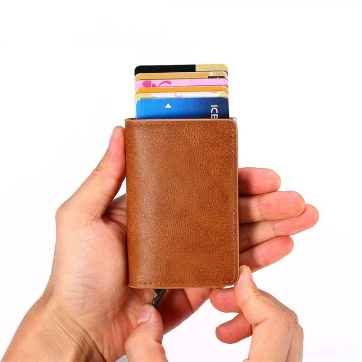 2023-smart-wallet-bussiness-card-holder-rfid-blocking-wallet-aluminum-box-card-case-mini-id-card-holder-leather-wallet-man-woman