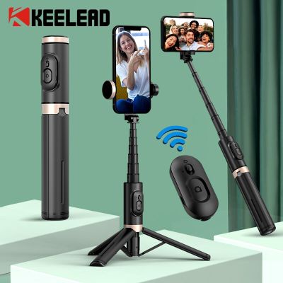 Bluetooth Wireless Handheld Selfie Stick Tripod Extendable Monopod with Remote for Huawei iPhone 13 Pro Max Xiaomi Phone Live Adhesives Tape