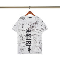 [ผ้าฝ้าย100%/ในสต็อก] Amiris Graffiti เสื้อยืดพิมพ์ลายฤดูร้อน High-End ผู้ชายแขนสั้น O คอ Casual หลวม T เสื้อ2023ล่าสุดสไตล์เสื้อชาย