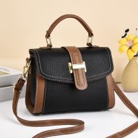 Fashionable Womens Lock Small Square Bag 2023 Ladies Designer High Quality Leather Shoulder Bag Lychee Pattern Crossbody Handbag