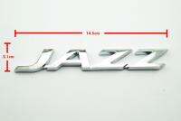 1ชิ้นป้ายโลโก้ JAZZ ชุบโครเมี่ยมขนาด14.5x2.1cm สำหรับรถ HONDA JAZZ ด้านหลังติดด้วยเทปกาวสองหน้า