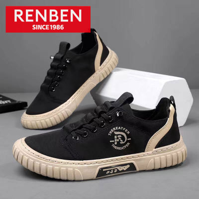 RENBEN Men S Autumn New Sneakers Non-Slip Breathable Casual Running Canvas Shoes Men S Sports Shoes
