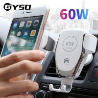 60W Fast Car Wireless Charger For iPhone 13 12 11 Pro XS Max XR X Samsung S10 S9 S20 Wireless Charging Phone Car Holder Chargers