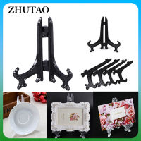 Zhutao 1ชิ้นชั้นวางขาตั้งกรอบรูปจานชามจัดเก็บชั้นวางS Holder