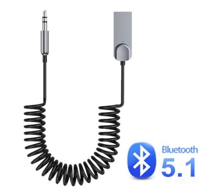 KEBIDU บลูทูธไร้สาย5.1อะแดปเตอร์เต้ารับลำโพงรถยนต์3.5Mm แจ็ค Aux ดองเกิลเพลงสัญญาณเสียงสำหรับเครื่องส่งสัญญาณบลูทูธสำหรับรถยนต์