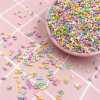 ELEGANT 50g Polymer Soft Clay Sprinkles for Fake Cake Crafts Making Decoration DIY Crystal Mud Filler Tiny Cute plastic klei Accessories