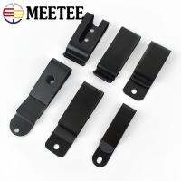 【CW】 Meetee 5/10Pcs Metal Sheath Clip Clasp for Wallet Hooker Waist with Screw