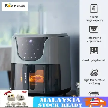 Bear Air Fryer, 3.6L Capacity, Knob Control