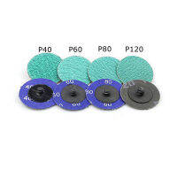 3นิ้ว75มม. แผ่นขัดขัดพร้อมแผ่นล็อค Green Zirconia Surface Conditioning Quick Change Discs For Surface Finish Polish