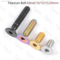 ✓ Tgou Titanium M4x8/10/12/15/20mm Countersunk Hexagon Socket Head Screw for Bicycle