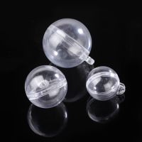 10pcs/lot 20 25 30mm Christmas Tress Decorations Ball Transparent Open Plastic Clear Bauble Ornament Gift Present Box Decoration Colanders Food Strain